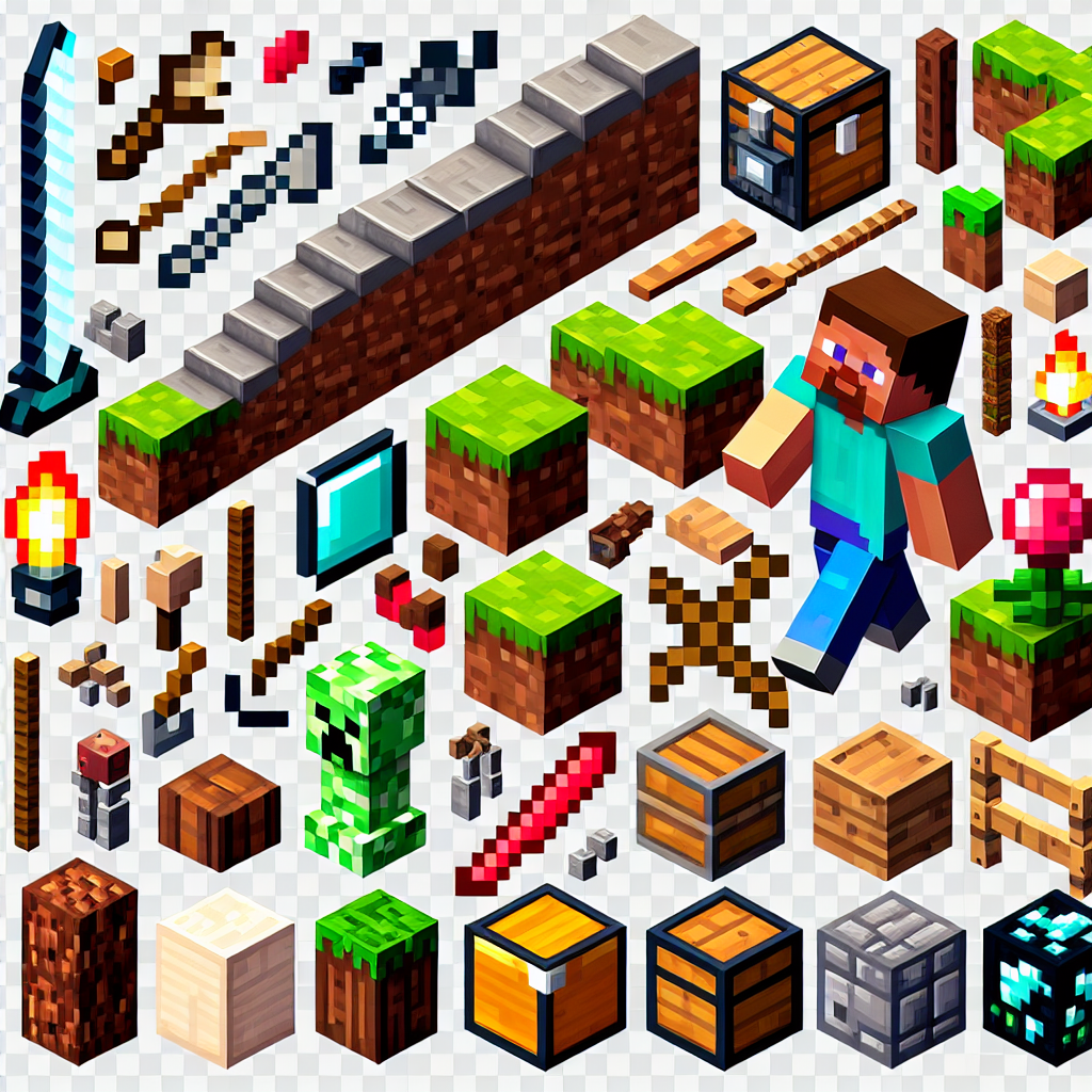 Download Free Minecraft PNG Images for Creative Gaming Projects